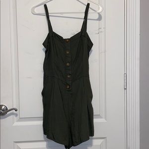 army green Hollister romper